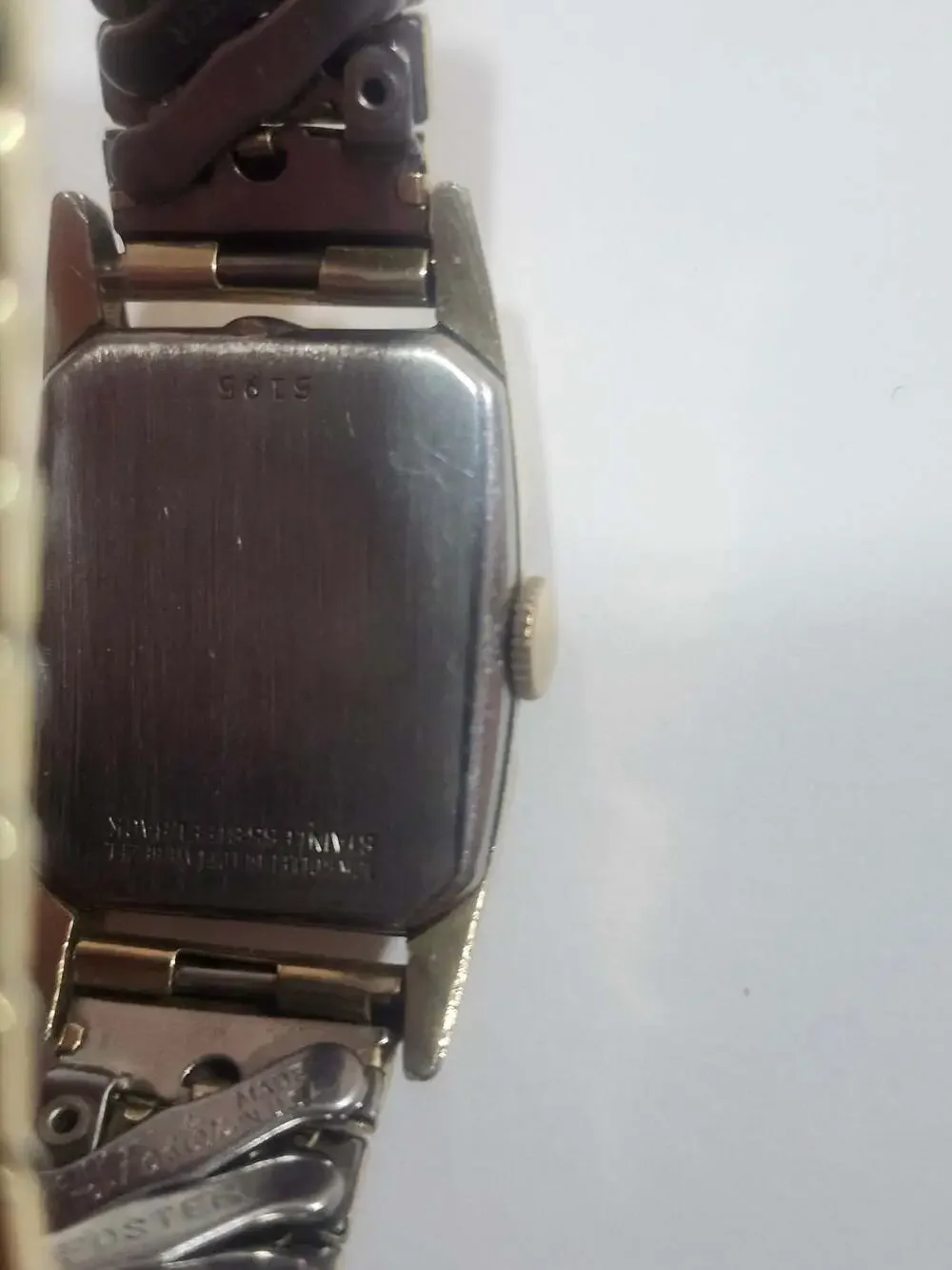 Vintage Benrus 10K Rolled Gold Plated Square Men's Mechanical Wristwatch
